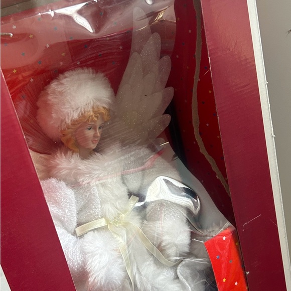 Holiday Living Christmas Fiber Optic Angel Tree Topper Changing Colors with Box - Picture 6 of 9